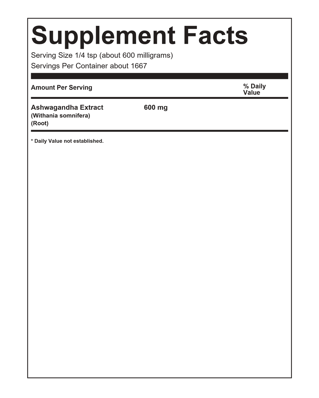 Ashwagandha Capsules 300ct