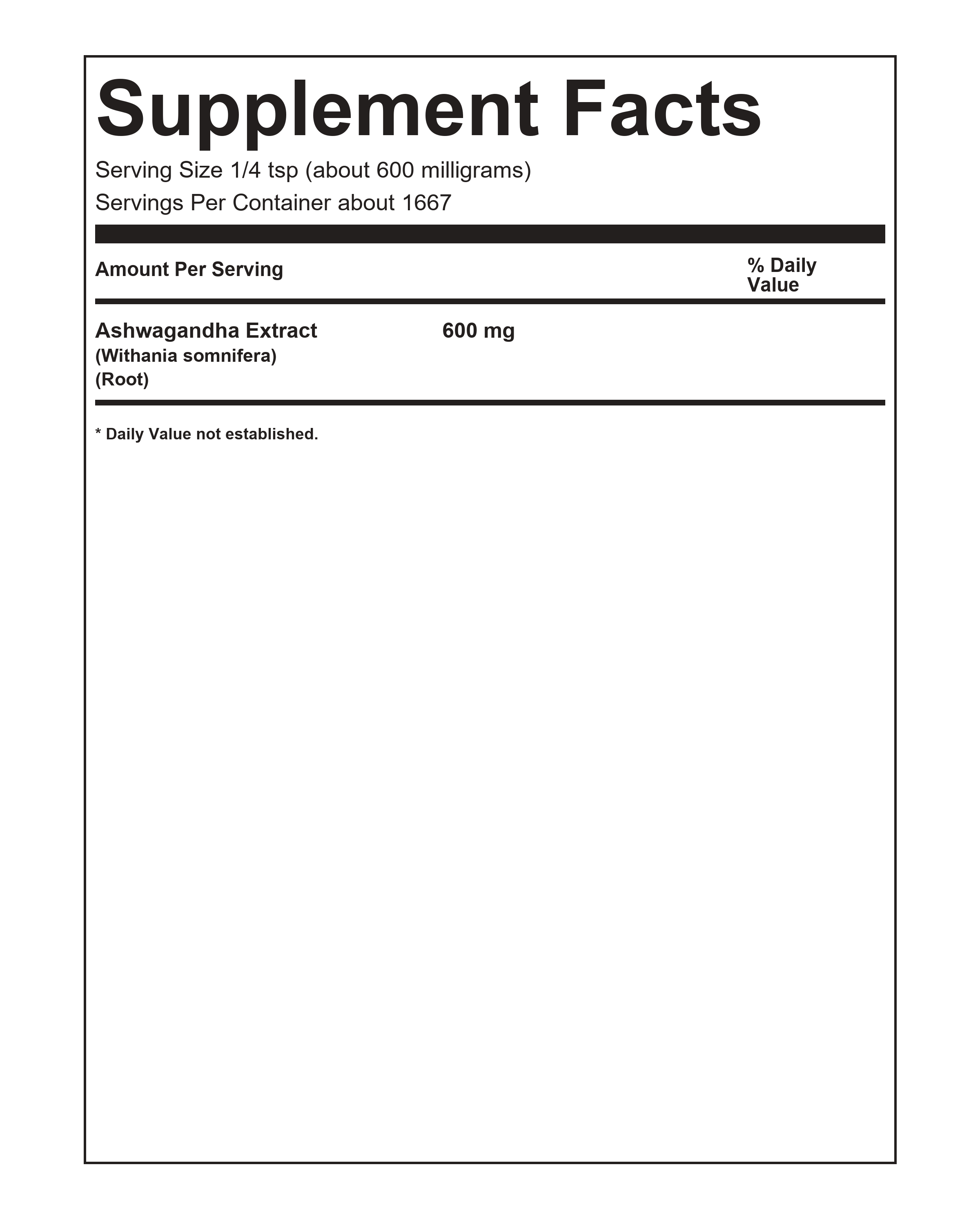 Ashwagandha Capsules 300ct